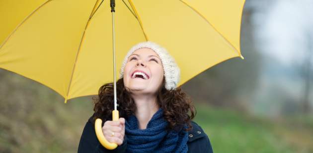 Žena s dáždnikom