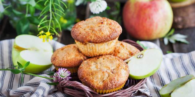 Chutné jablkové muffiny