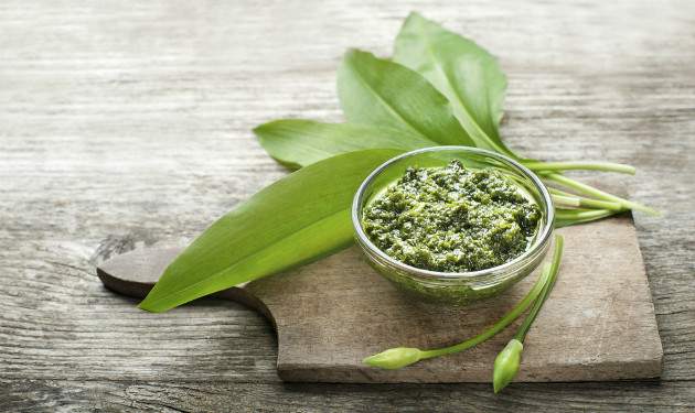 Pesto z medvedieho cesnaku Pesto z medvedieho cesnaku